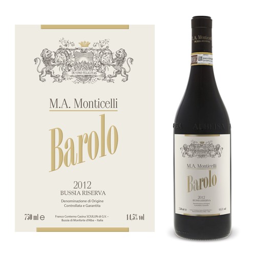 DESIGN A CLASSIC BAROLO WINE LABEL  FOR M A MONTICELLI 