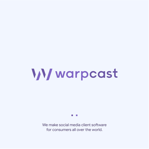 Warpcast logo Design von Petros_SP