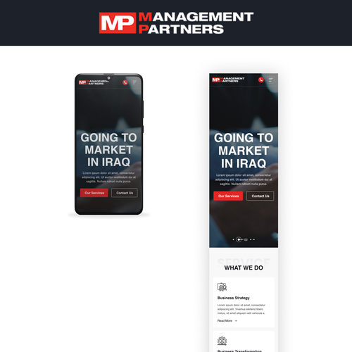 Designs | MP Website Redesign | Web page design contest