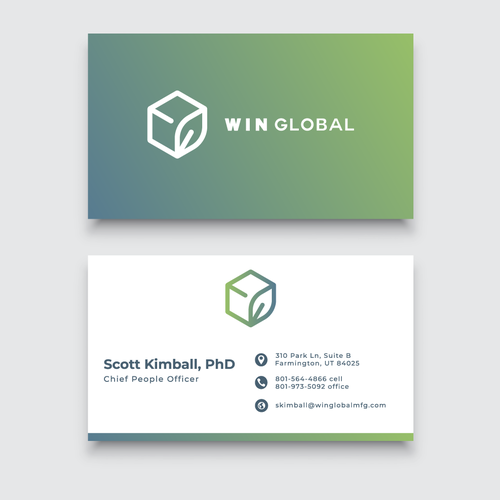 WIN Global Business Card Design Réalisé par A.Aliye