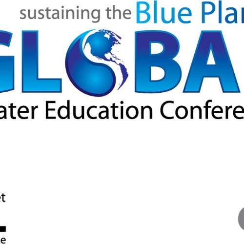 Global Water Education Conference Logo  Diseño de gOLEK uPO