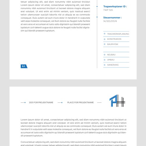 Word Template 2 Pages, PH Structural Engineering Design by Budiarto ™