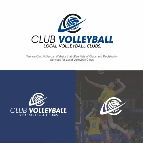 Simple Clean Top Level Volleyball Website Logo Design réalisé par AltDzg