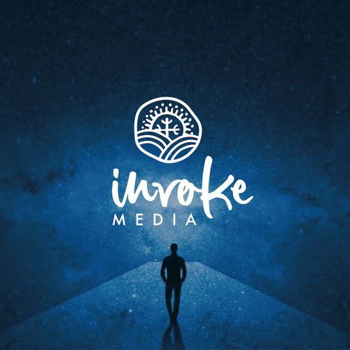 Calling forth the ultimate brand CENTREPIECE for Invoke Media! Creative logo for a budding brand. Design by Dara T.