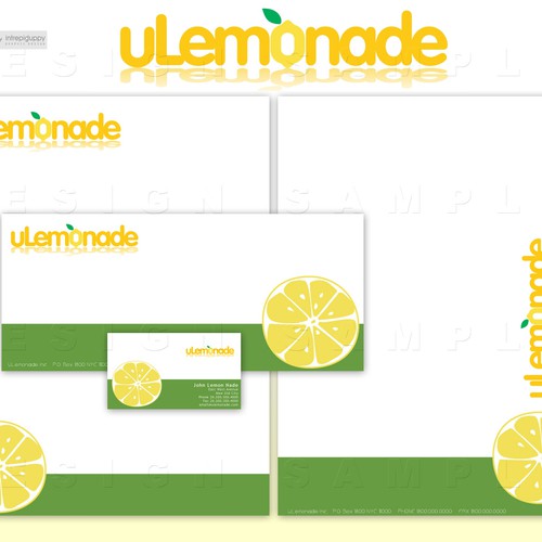 Logo, Stationary, and Website Design for ULEMONADE.COM Design by skywavelab
