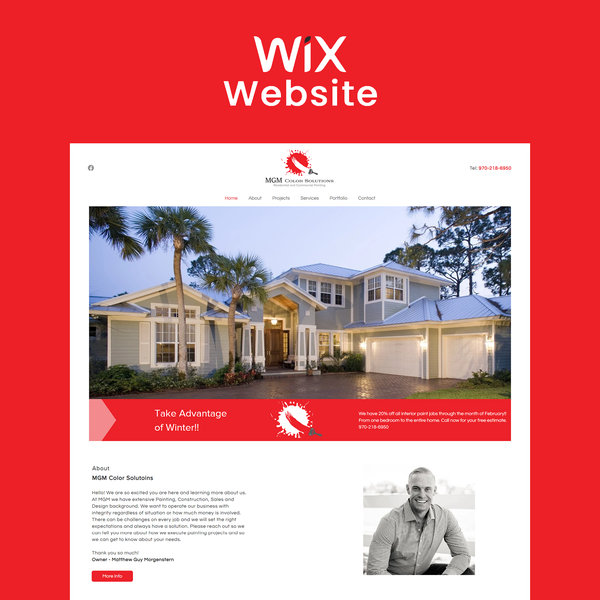 Design by Näveeß titled "mgmcolor-solutions.com"