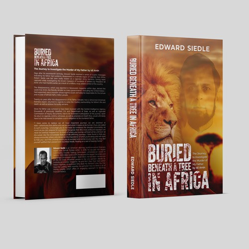 True Crime Book Cover- a son's journey to investigate his father's murder in Africa Design by EsoWorld