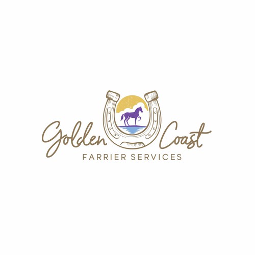 Golden Coast Farrier Services Design by tasa