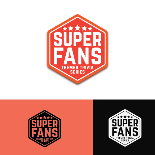 SUPER FANS Theme Trivia Series Logo Design by GRAAFILINE