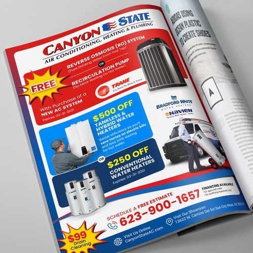 Simple Fun Magazine Ad With Wireframe and Images Included Design by creati>e.SB