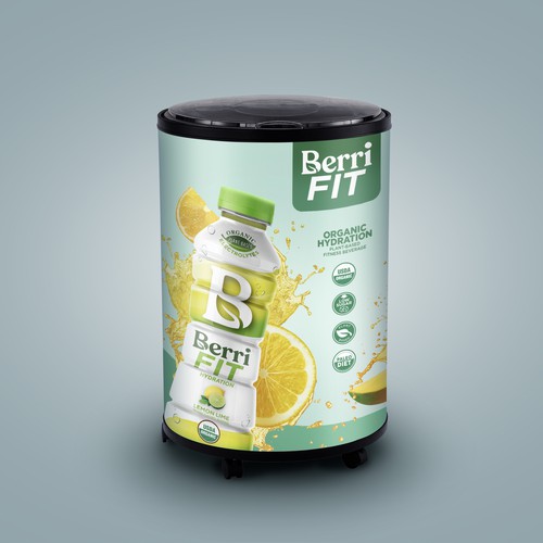 Branded Beverage Cooler Design by sougatacreative