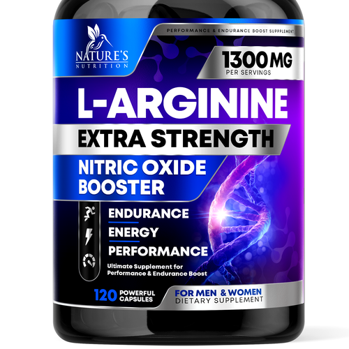 Powerful L-Arginine Capsules Design Needed for Nature's Nutrition Design by rembrandtjurin