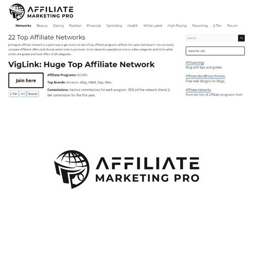 Affiliate marketing logo Design by sapushka