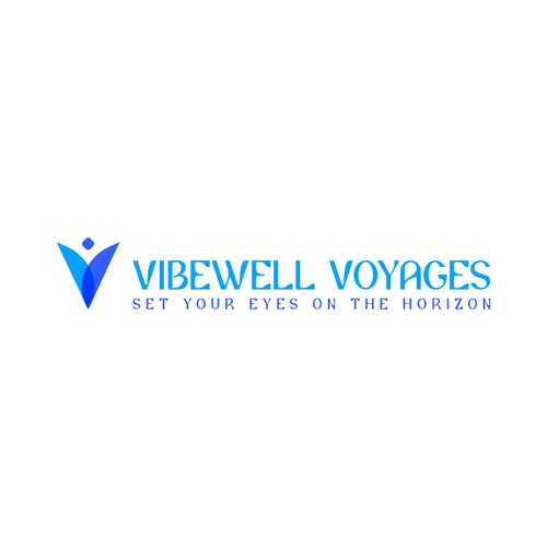 Calming & Relaxing Logo for Vibewell Voyages Travel Agency Design by Ratulgraphics