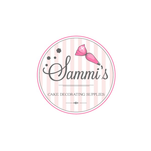 Logo design for a vintage cake decorating supplies store