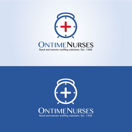 logo and business card for Ontime Nurses Diseño de ali_baba