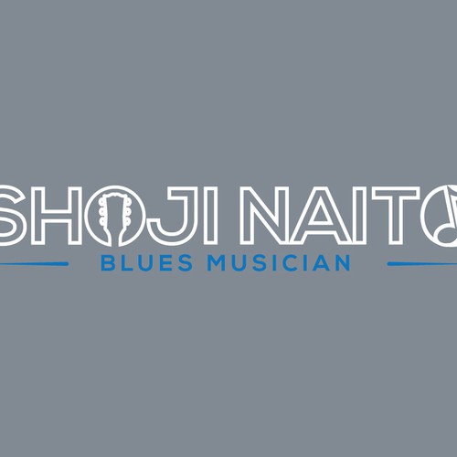 LOGO for a Blues Musician WEB and posters-ontwerp door Archell Designs