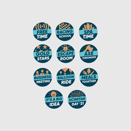 Cool Badges for Team building Design by Byteripper