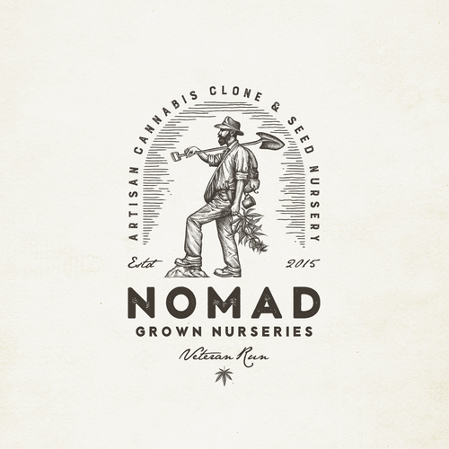 Veteran Run Medical Cannabis Company Needs Powerful Vintage Logo Design デザイン by Yokaona