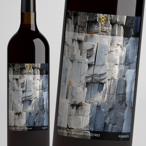 Designs | Personalized wine bottle label for a natural stone design ...