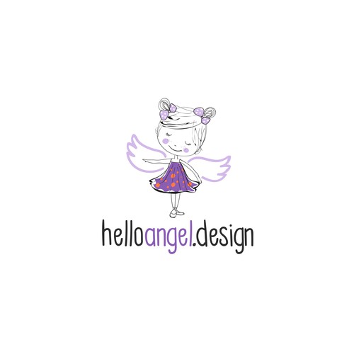 Diseño de Design fun branding pack for little girl's dress brand (logo, biz card, clothing tag, shopping bag) de nemax