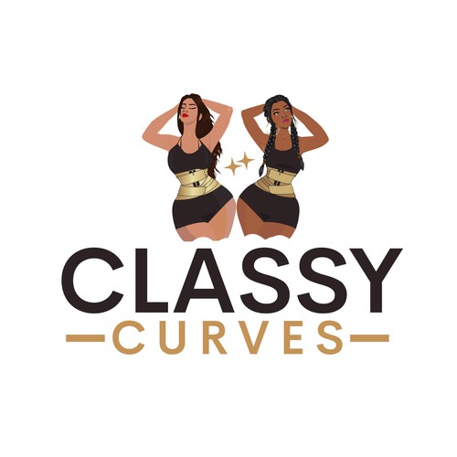 Design a classy gym wear logo for all women, with the expectation of appealing to curvy women mainly-ontwerp door HF STUDIO®