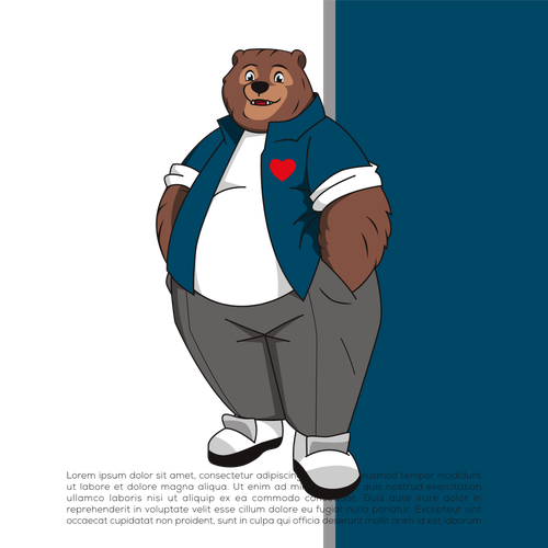 Yeah I know, another Bear design. But Let's make this one is special with Love. Diseño de do'ane simbok