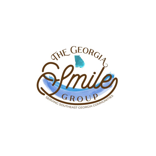 Classy logo for growing dental group in Southeast Georgia Design by Rita Harty®