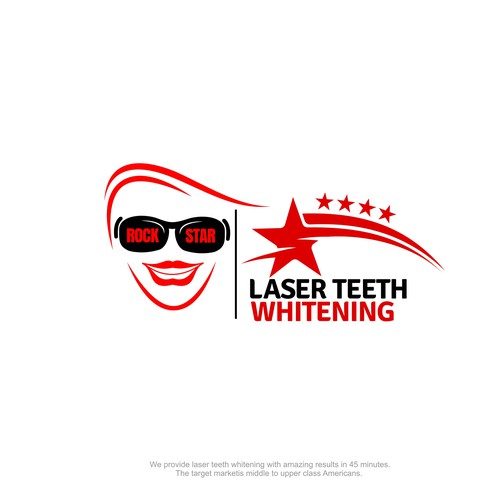 Design di LOGO - Rock Star Laser Teeth Whitening di Zona Tiga
