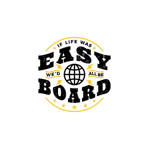 Graphic t-shirt design that works for skateboarding, surfing, and snowboarding