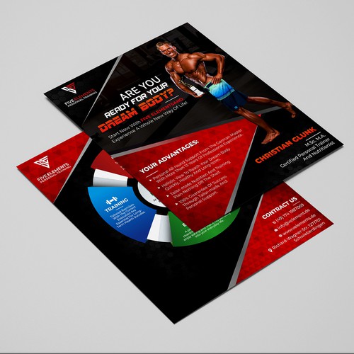 Two sided flyer personal trainer fitness