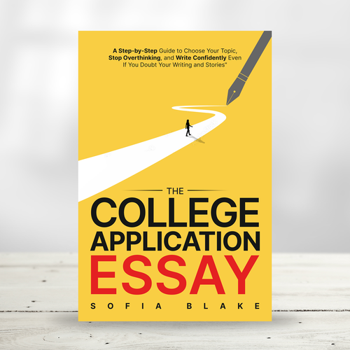 Sharp, fun, upbeat design for a book cover on writing for college applicants Design by praveen007