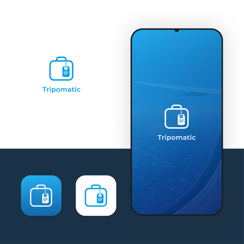 New logo for rebranding a trip planning app Design by Kr8v.in