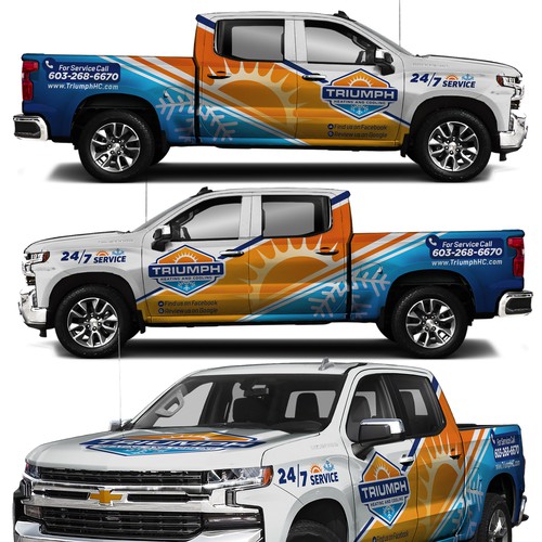 HVAC Truck Wrap Design por Nick T.