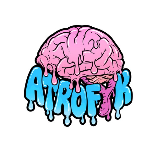 Athew_YanaさんのHelp me melt brains with a logo representing my internet personaデザイン