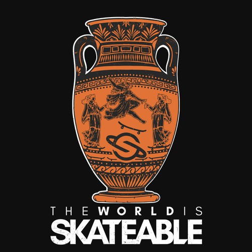 The World is Skateable ... and we need an awesome tee design Design réalisé par lilianiartha