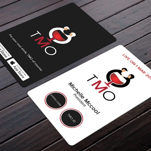 Business Card for a dating app Business card contest