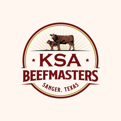 Design a Texas cattle ranch logo for a family owned business-ontwerp door Nadder