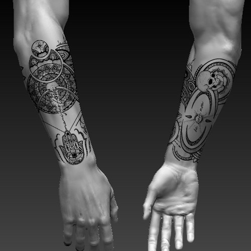 tattoo sleeve stencils for men