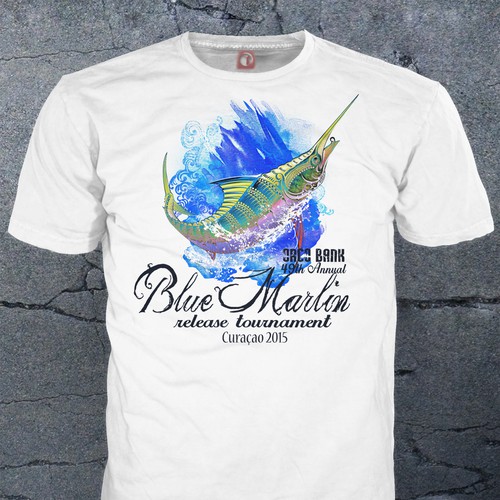 Create a capturing Blue Marlin Fishing Tournament Tshirt contest