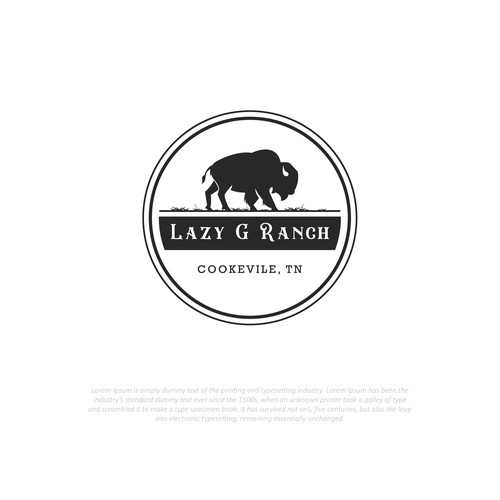 Custom Logo for Bison Ranch Design by Dhwstd™