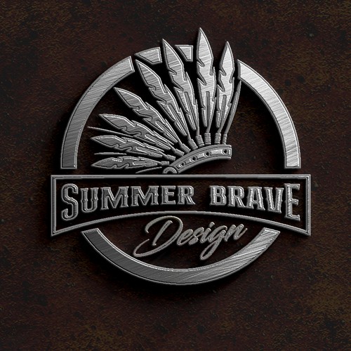 Design a logo that channels the spirit of the warrior - Summer Brave Design brings metal to life Design by PrintFactory ™
