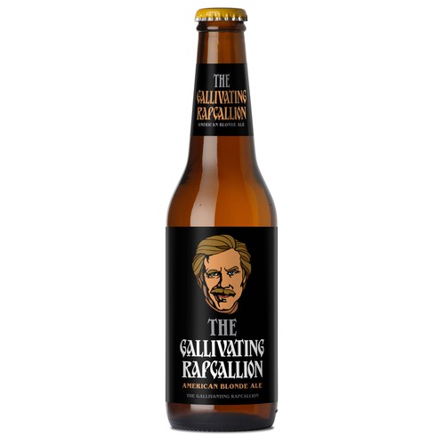 "The Gallivanting Rapscallion" beer bottle label... Diseño de zhutoli