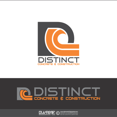 logo for Distinct Concrete & Construction-ontwerp door DLVASTF ™