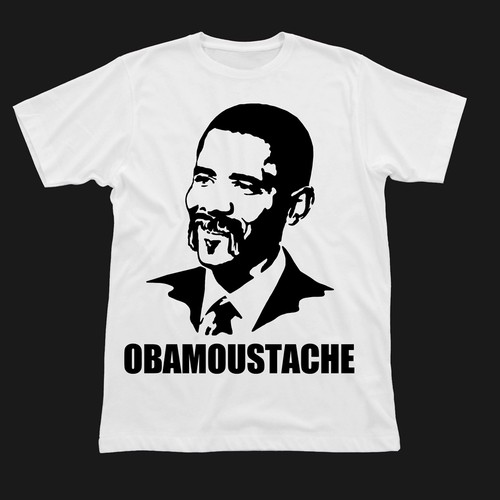 t-shirt design for Obamohawk, Obamullet, Frobama and NachObama Diseño de chetslaterdesign