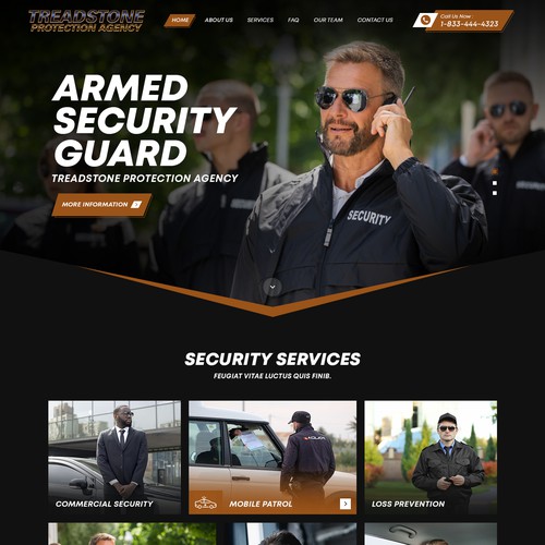 We Need A Strong Website Design For Leading Private Security Company Design by Gendesign