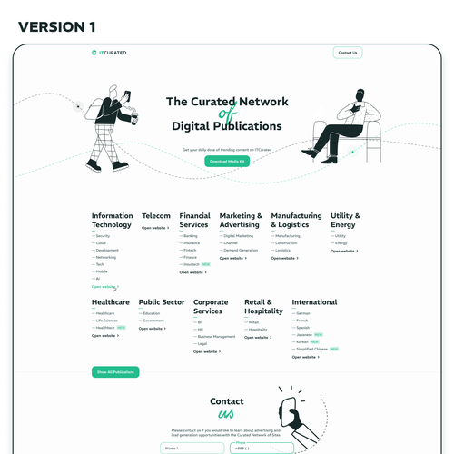 Design for a big News website Homepage Design by Thiell
