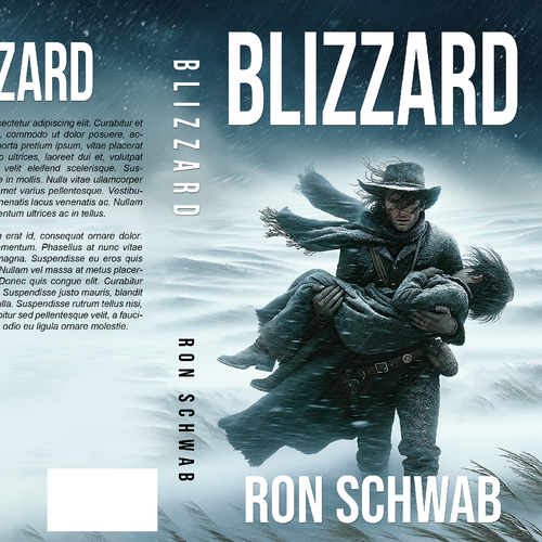 We need a dynamic book cover for our novel, "Blizzard"! Design by H-Izz Design