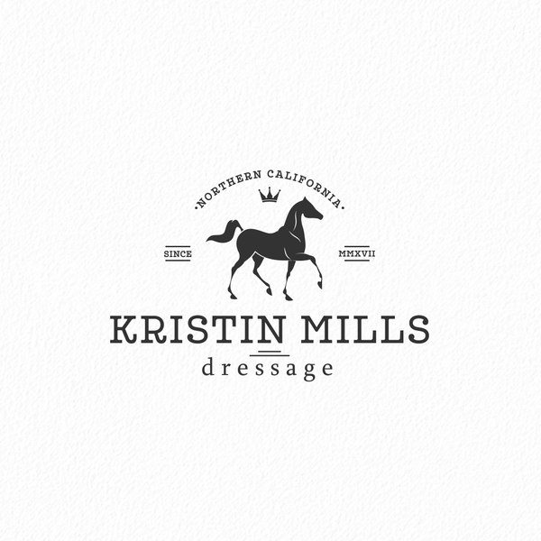 Horse dressage Logo