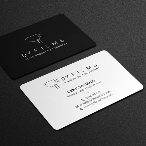 Business card for video production company Design by Galaxiya